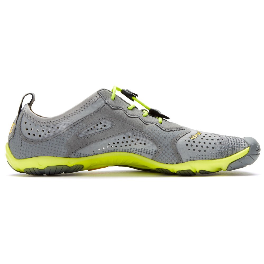 Vibram FiveFingers Dames V-Run - Hardloopschoenen Grijs/Groen - 692874PFJ